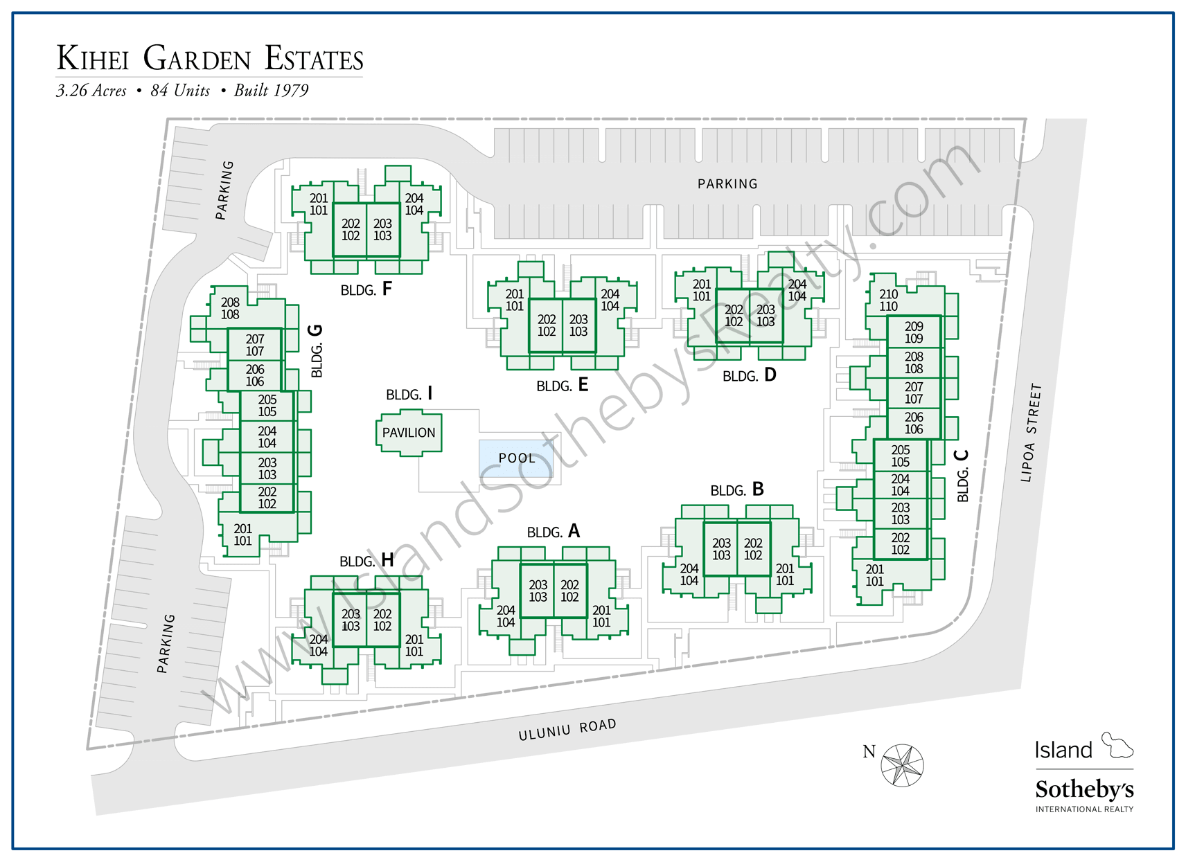 Kihei Garden Estates Map